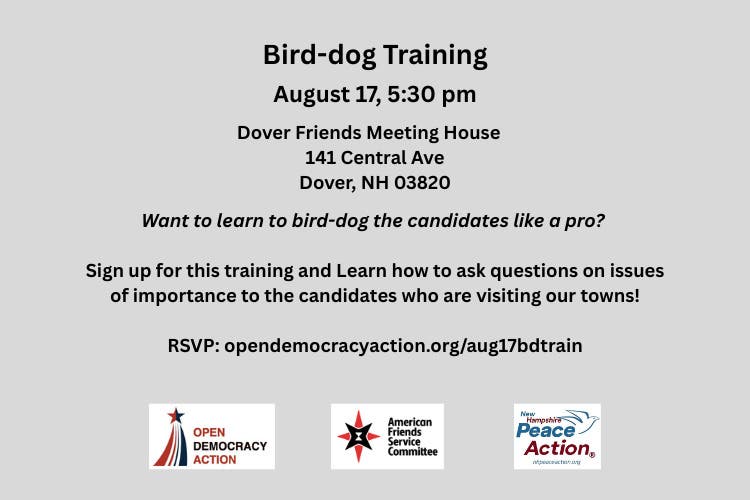 Bird-dog Training
