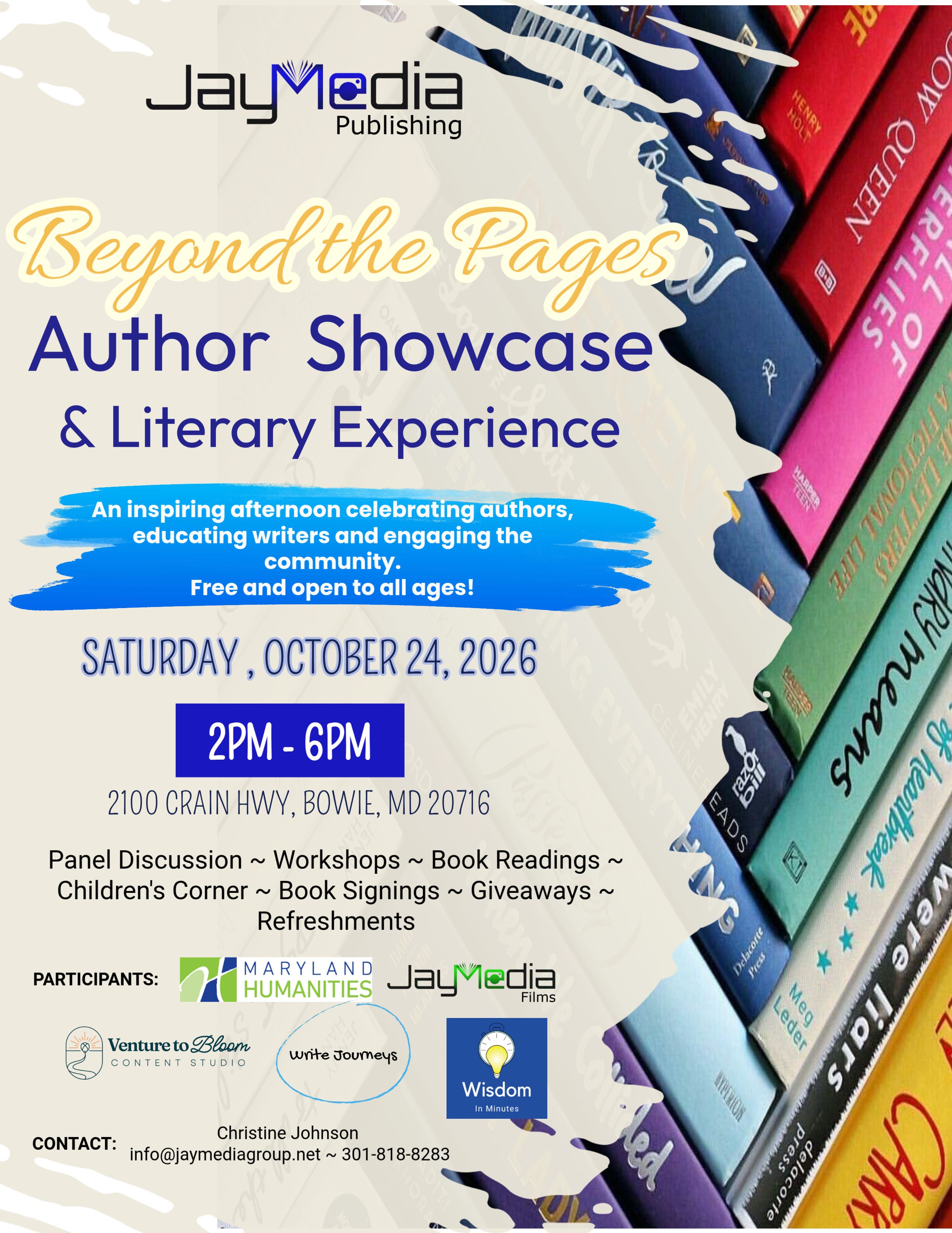 Beyond the Pages: Author Showcase & Literary Experience