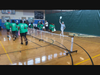 Nikki Roth eads hands-on pickleball instruction, guiding local youth through skills, strategy, and on-court fundamentals during the kickoff clinic.
