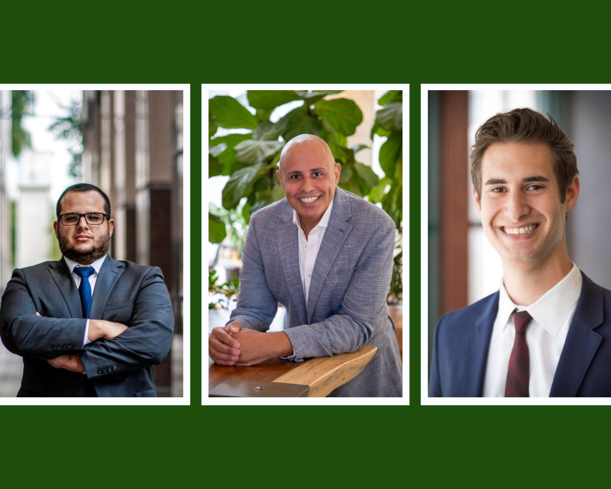 Alberto R. Leal, Esq., Corey Saban, and Jordan Davis