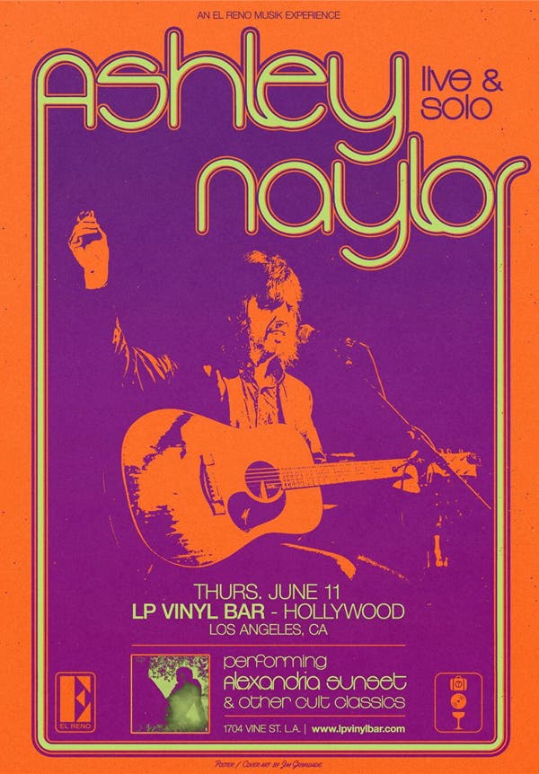 LP Vinyl Bar pres. Ashley Naylor (The Church) FREE Live Solo Show & DJ set