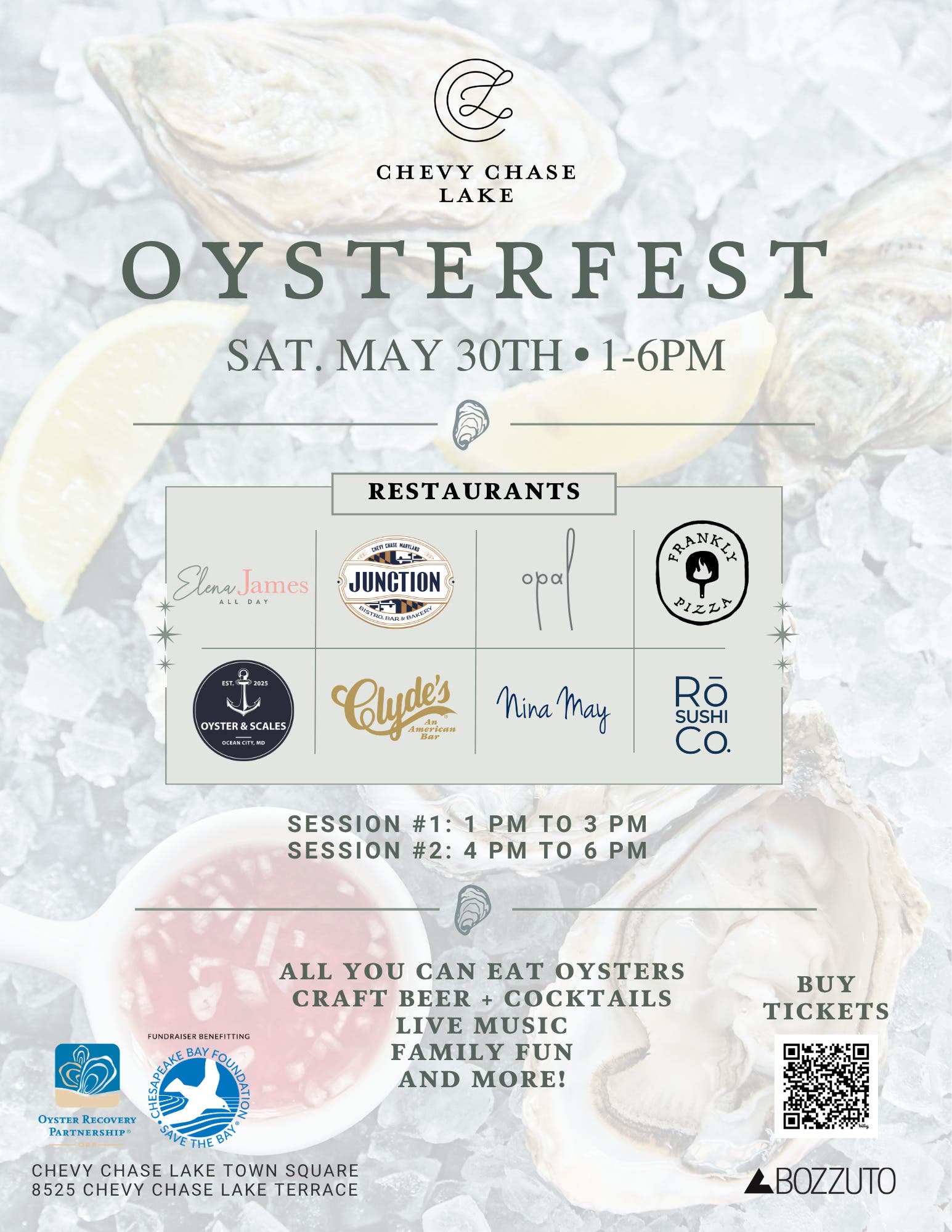 2nd Annual Oysterfest at Chevy Chase Lake
