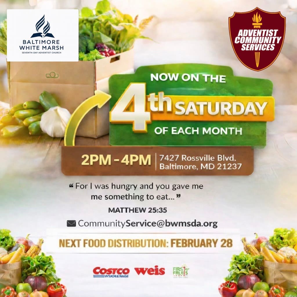 Baltimore White Marsh Seventh-Day Adventist Church Food Distribution