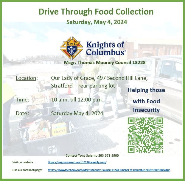 May 4 Food Collection Drive Stratford, CT Patch
