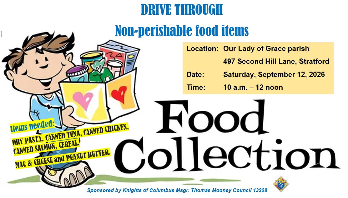 Drive Through Non-Perishable Food Collection