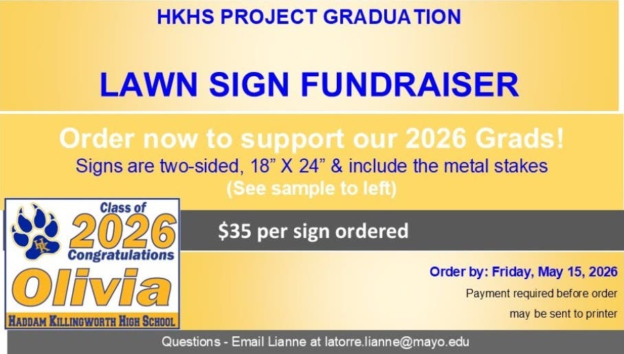 HKHS Senior Yard Signs (FINAL DAY)