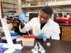 Deslie Ayerh, a senior at Weequahic High School, spent his summer growing cells in Selvakumar Subbian’s laboratory at the Public Health Research Institute. 