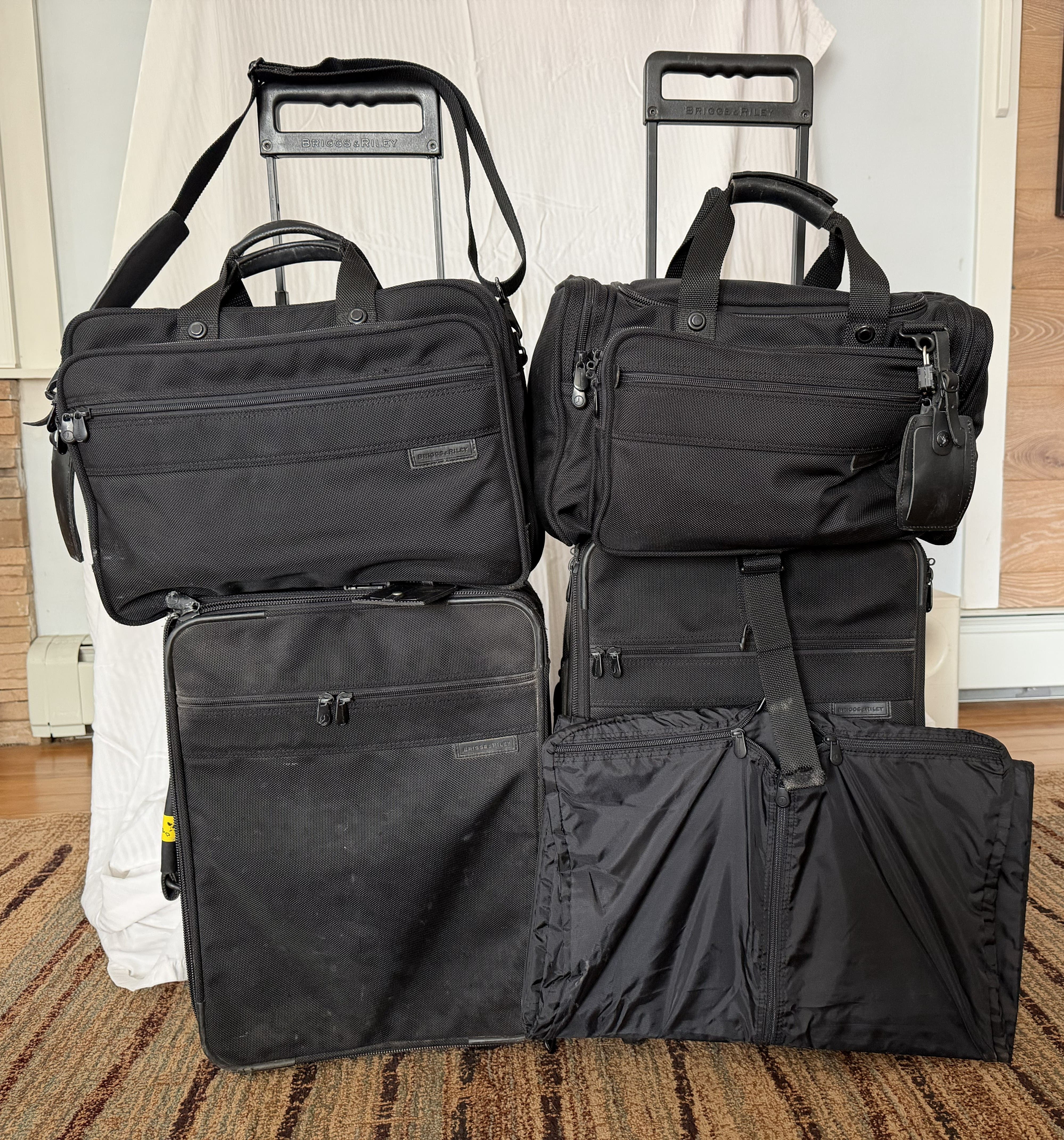 5 Piece Briggs & Riley Luggage set, $125.00