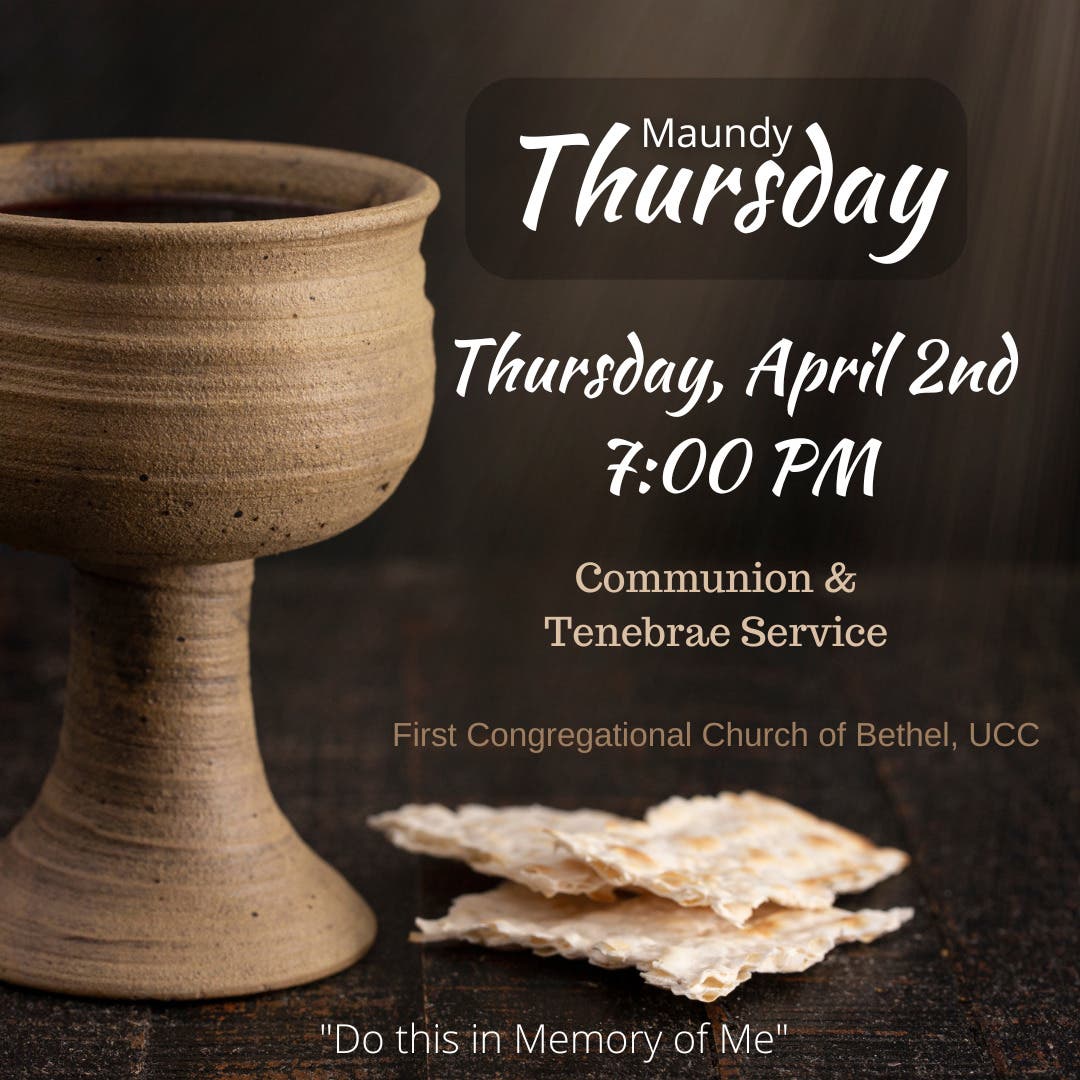 Apr 2 | Maundy Thursday & Tenebrae Service - April 2nd at 7 pm at First ...