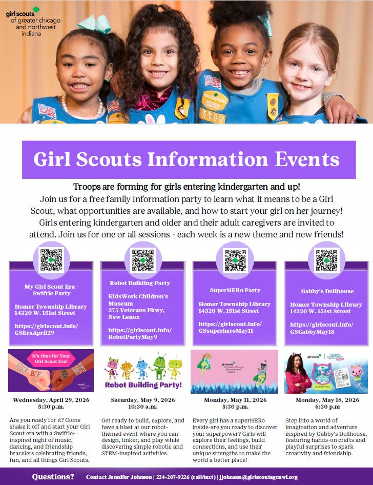 SuperHERo party - Girl Scout family info event