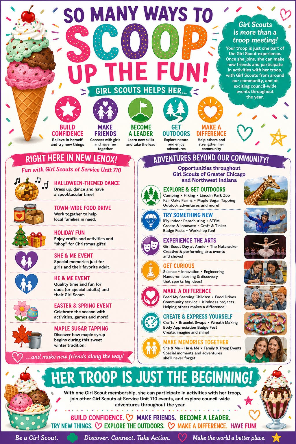 Discover New Lenox Girl Scouts: Free Ice Cream Social for Prospective Members