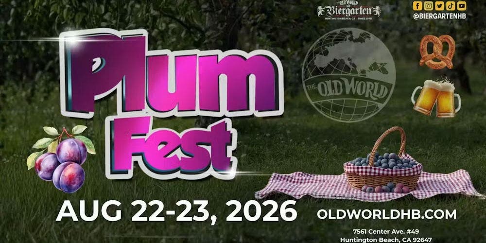 PLUM FEST with Special Plum Menu and Live German Band – FREE ENTRY TICKETS