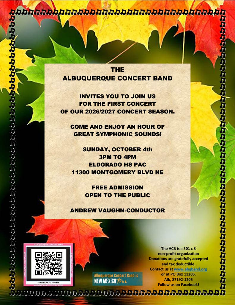Albuquerque Concert Band: Symphonic Sounds!