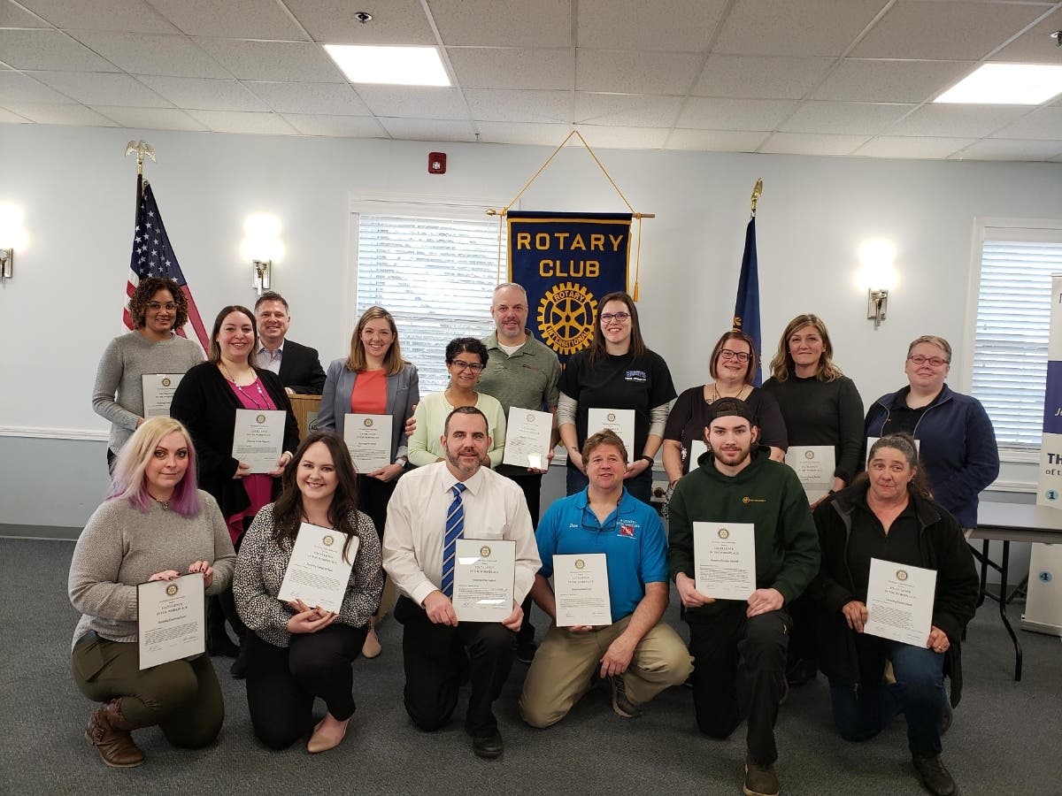 Recipients of the 2022 Merrimack Rotary "Excellence in the Workplace Award"