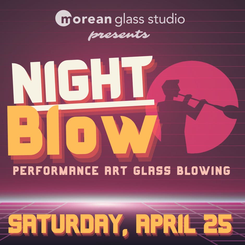 Night Blow: Glow-in-the-Dark Performance Art Glass Blowing