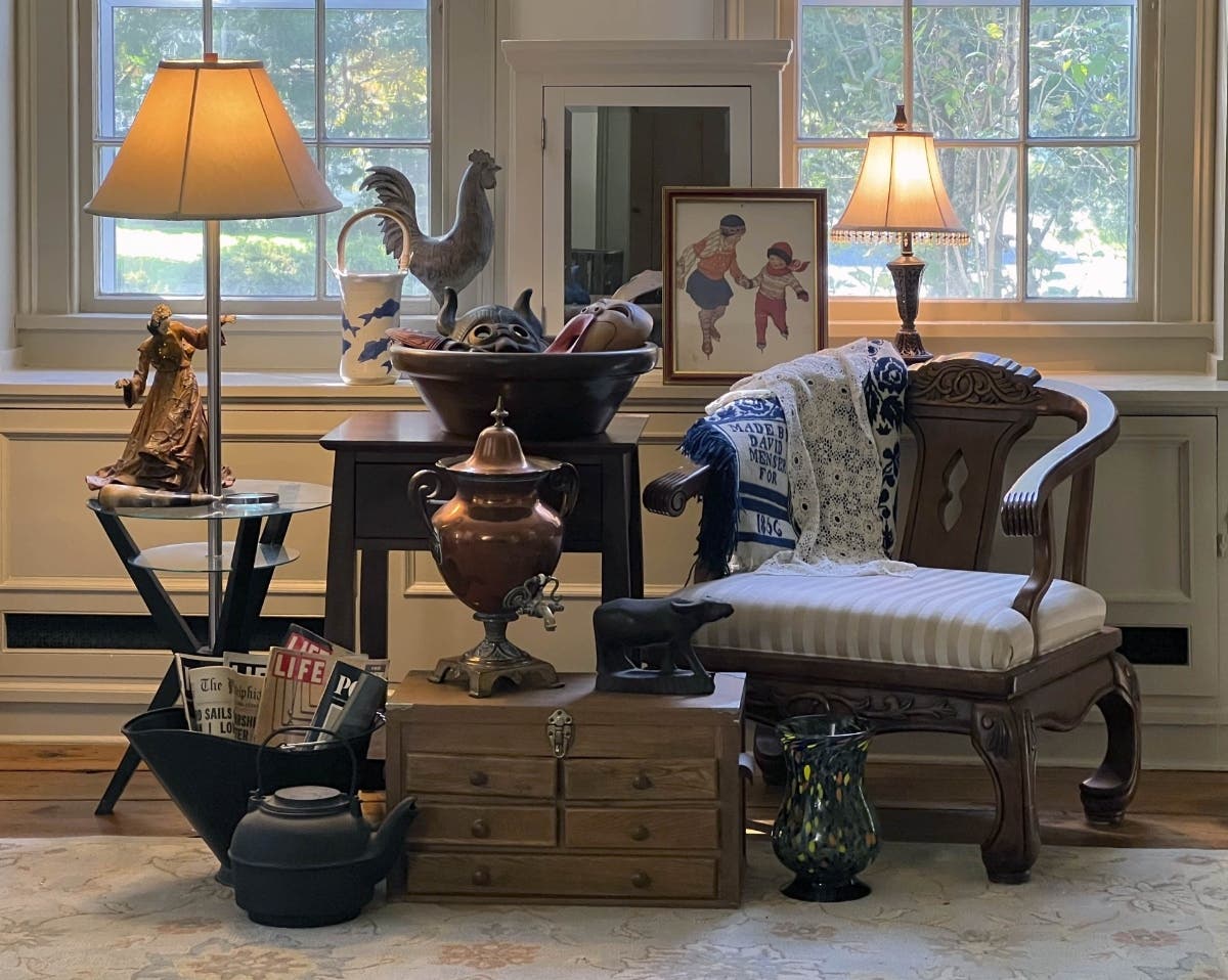 Furnishings for sale at our Artisan Fair Furniture Barn