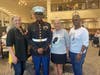 Guests share a moment of camaraderie with Bobby Baldwin and Rosely Robinson during the POW/MIA Recognition Day ceremony at The Vero at Newark.