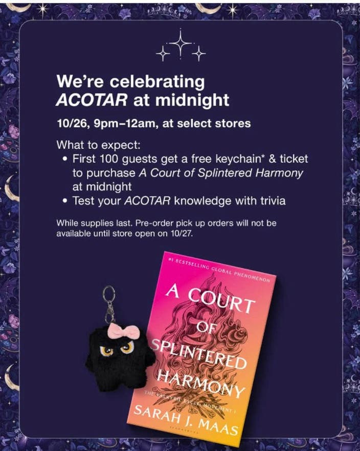 Target’s Midnight Release Event for A Court of Splintered Harmony