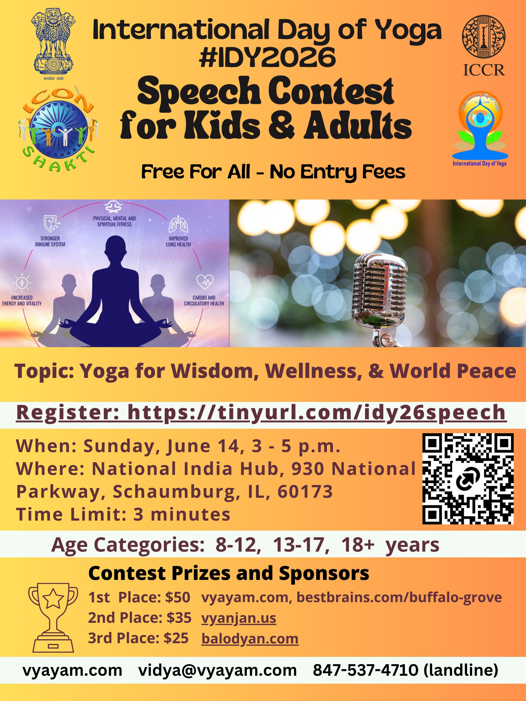 International Day Of Yoga #IDY2026 Speech Contest For Kids & Adults