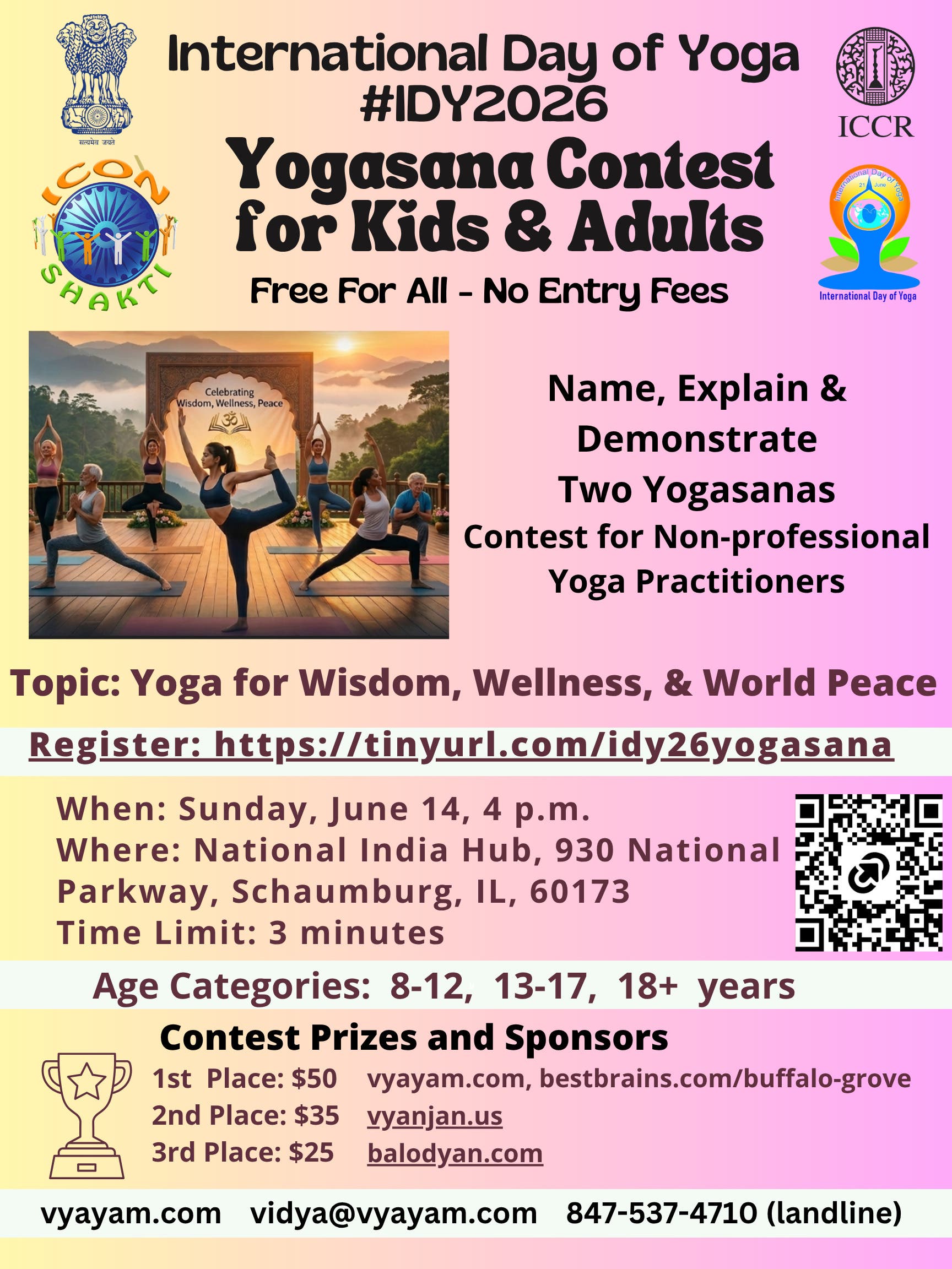 International Day of Yoga Yogasana Contest for Kids & Adults