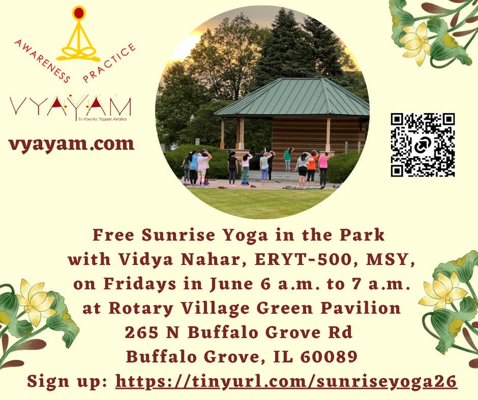 Free Sunrise Yoga In The Park With Vidya Nahar