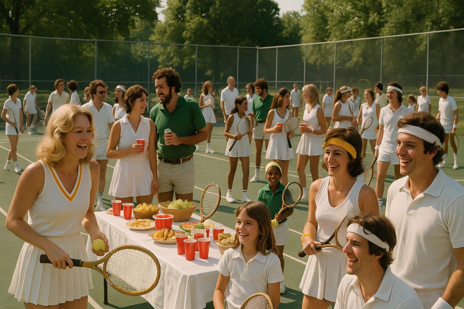 TAF Tennis Celebrates its 50th Year with a 1970's style Tennis Party