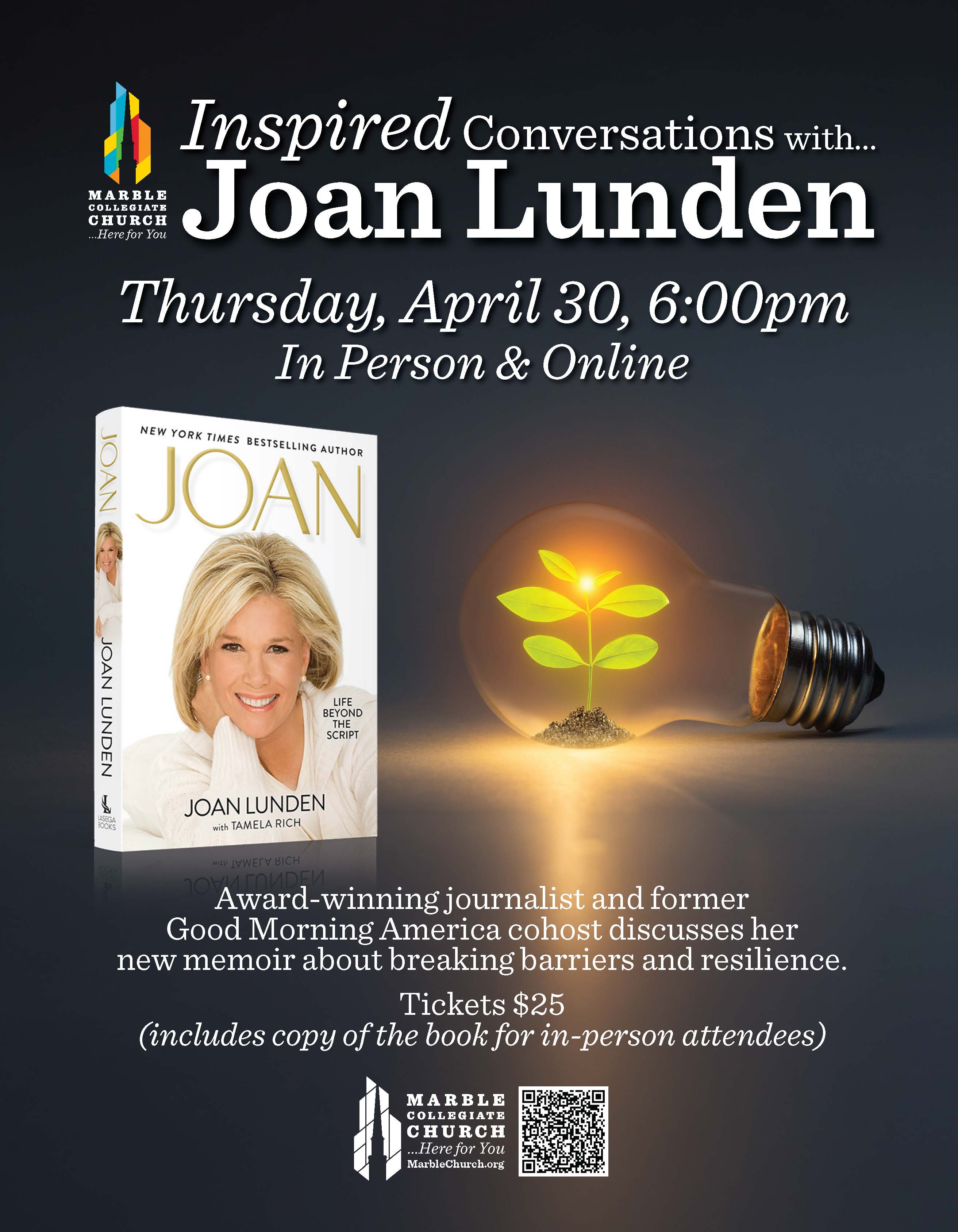 Inspired Conversations With ... Joan Lunden at Marble Collegiate Church