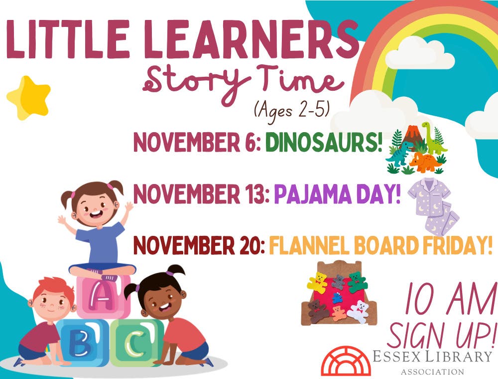 Little Learners Story Time: Dinosaurs (Ages 2-5)