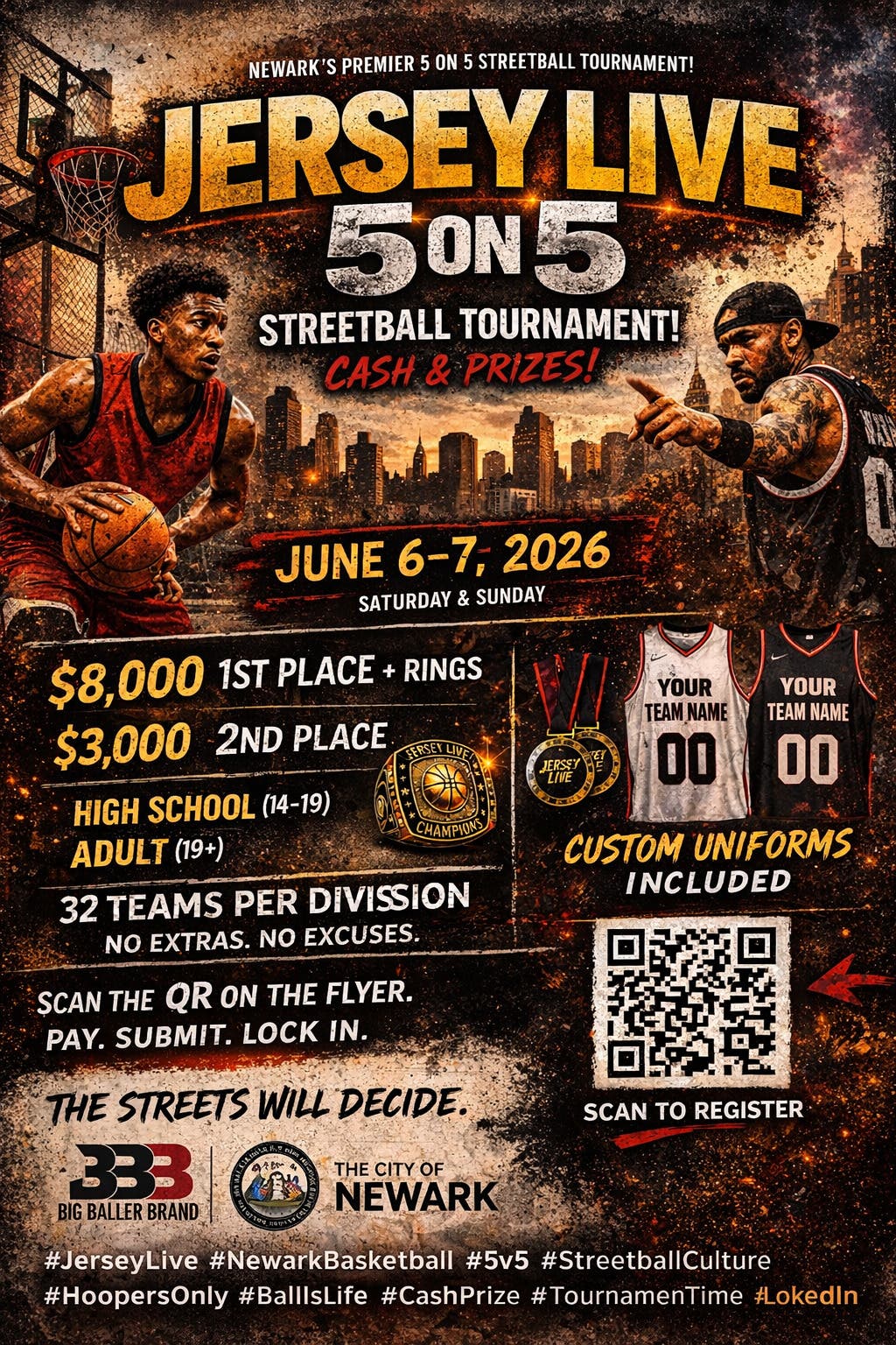 Jersey Live 5 on 5 Streetball Tournament