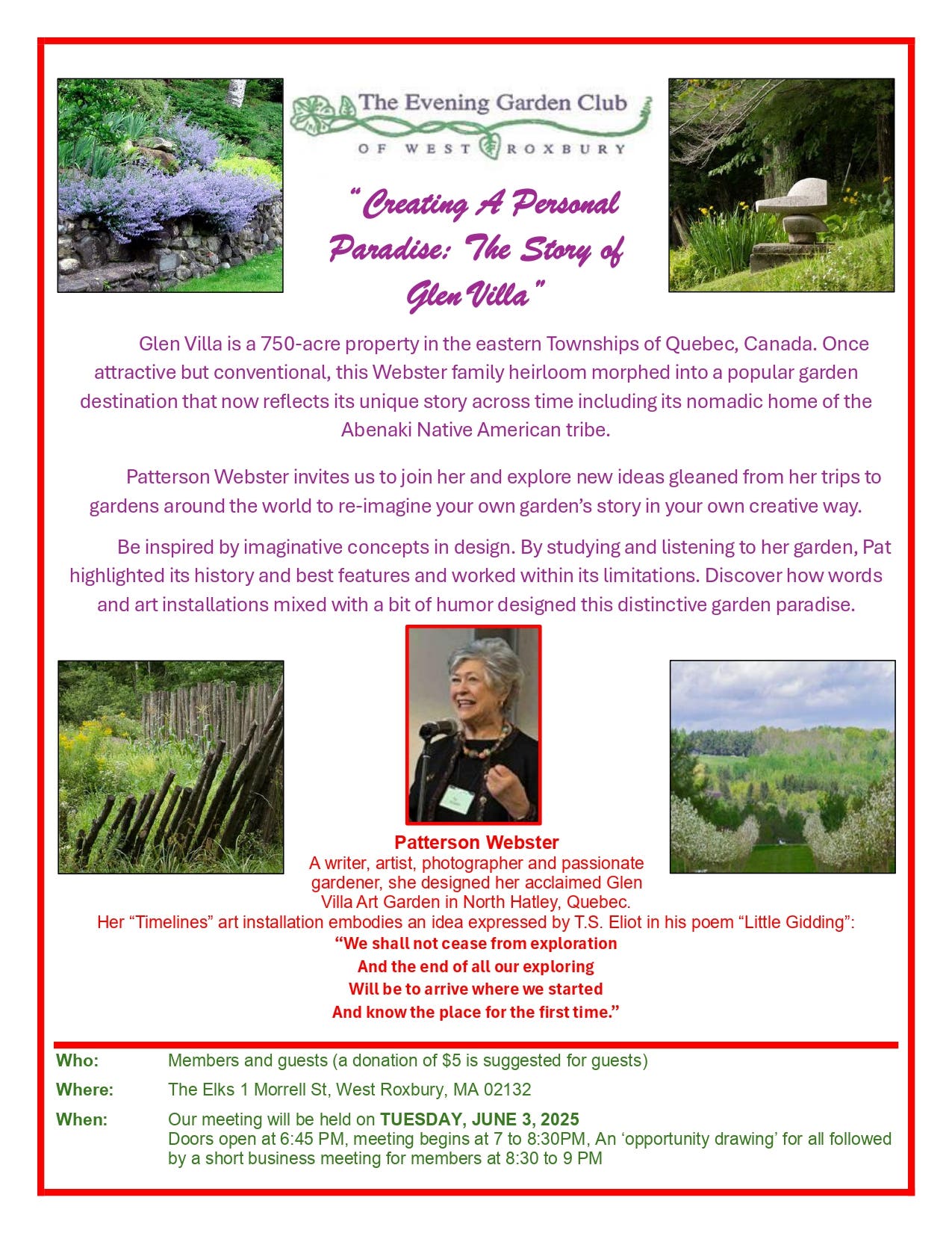 "Creating a Personal Paradise: The Story of Glen Villa" - Patterson Webster