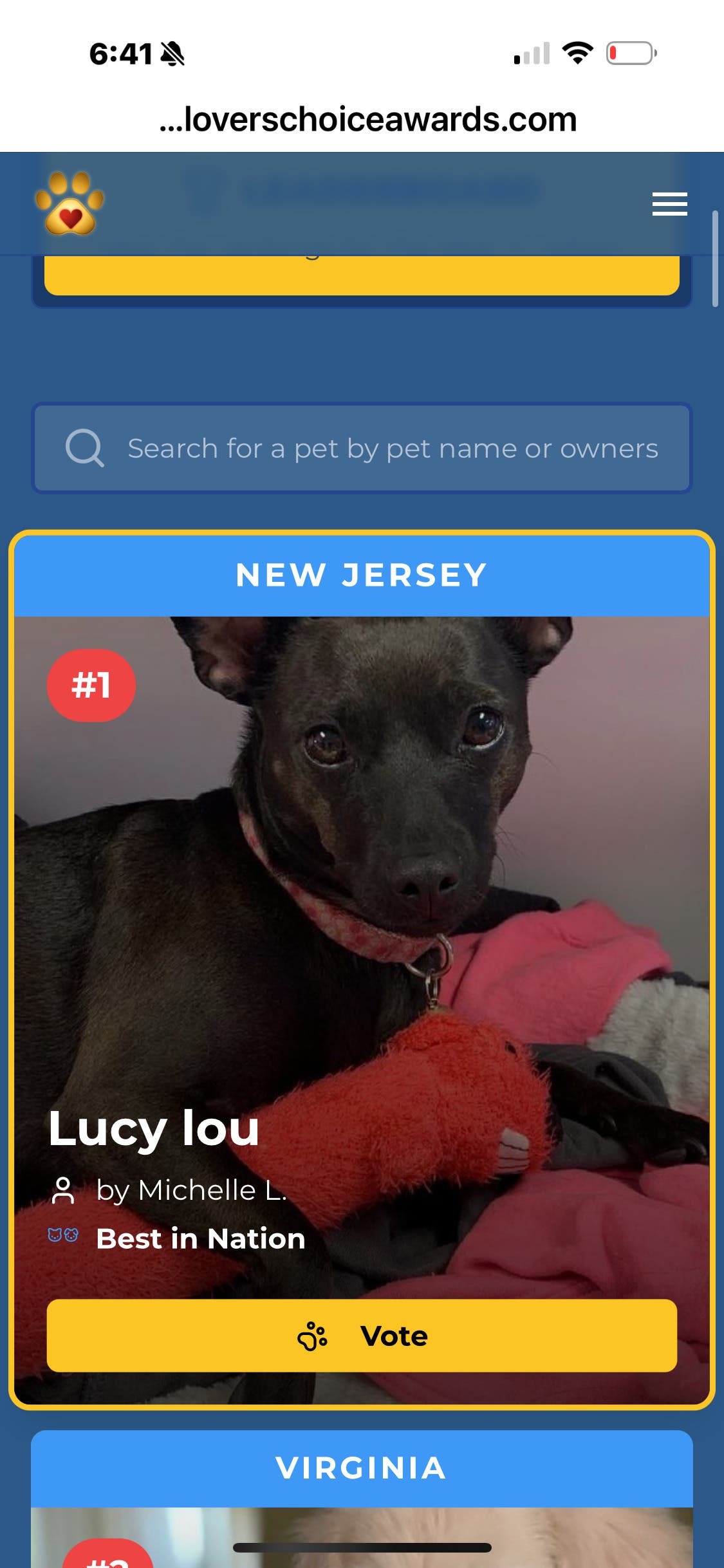 PetLovers Choice Awards.com