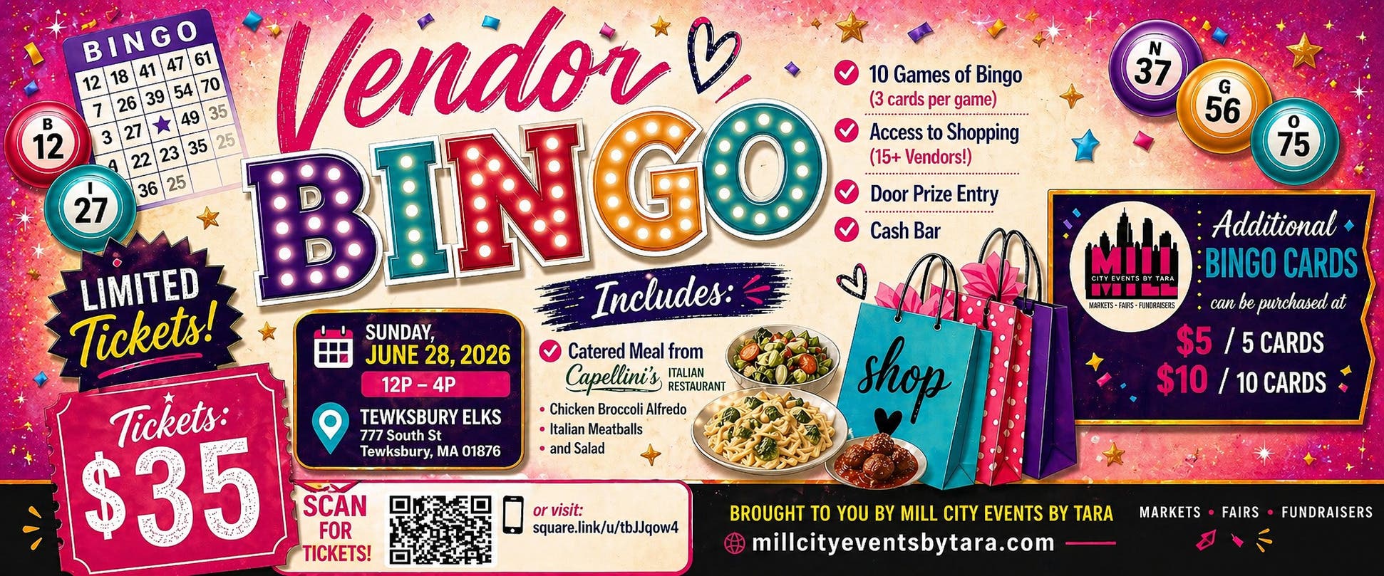 Vendor Bingo with Mill City