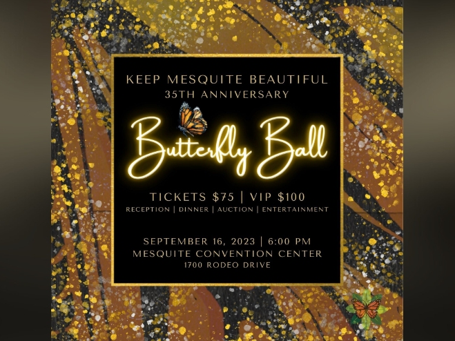 Butterfly Ball gala event promo design