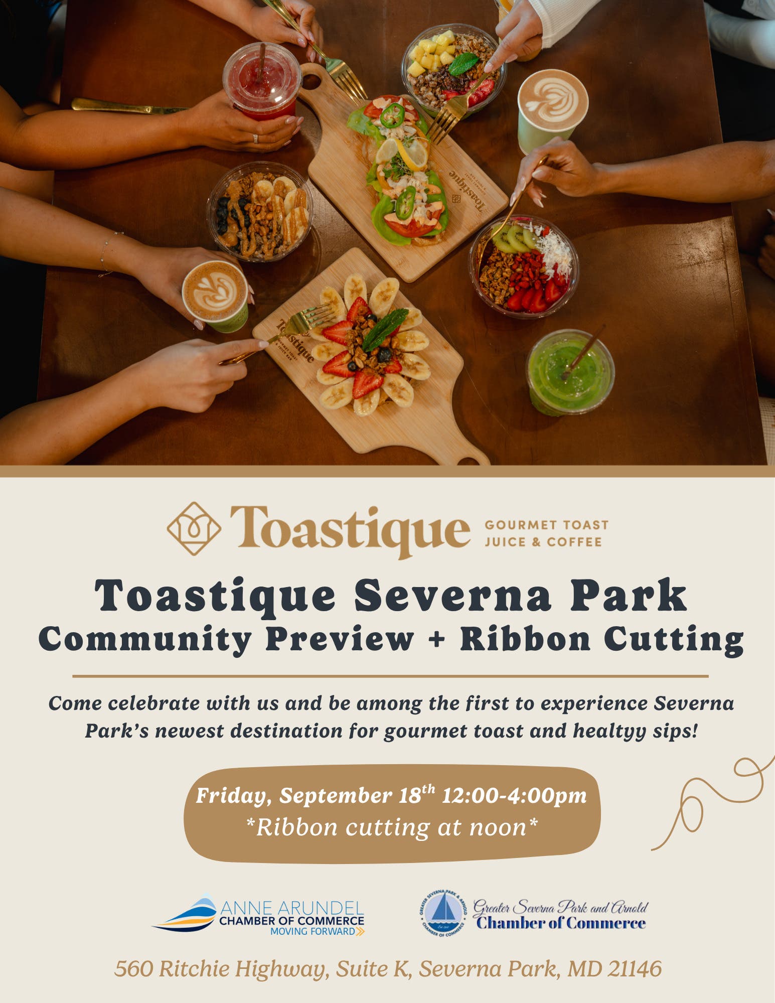Community Preview and Ribbon Cutting - Toastique SP
