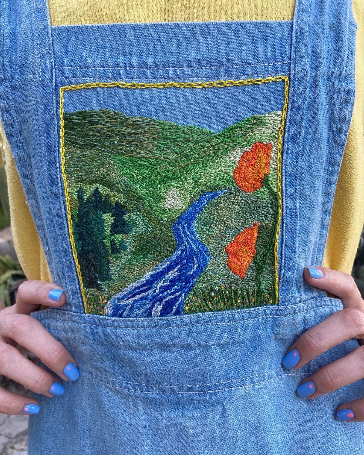 Next Steps in Embroidery: Upcycling with Thread Painting