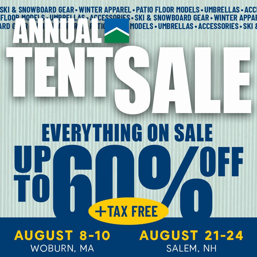 Annual Tent Sale Aug 21-24