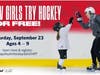 DMV Girls try Hockey for Free