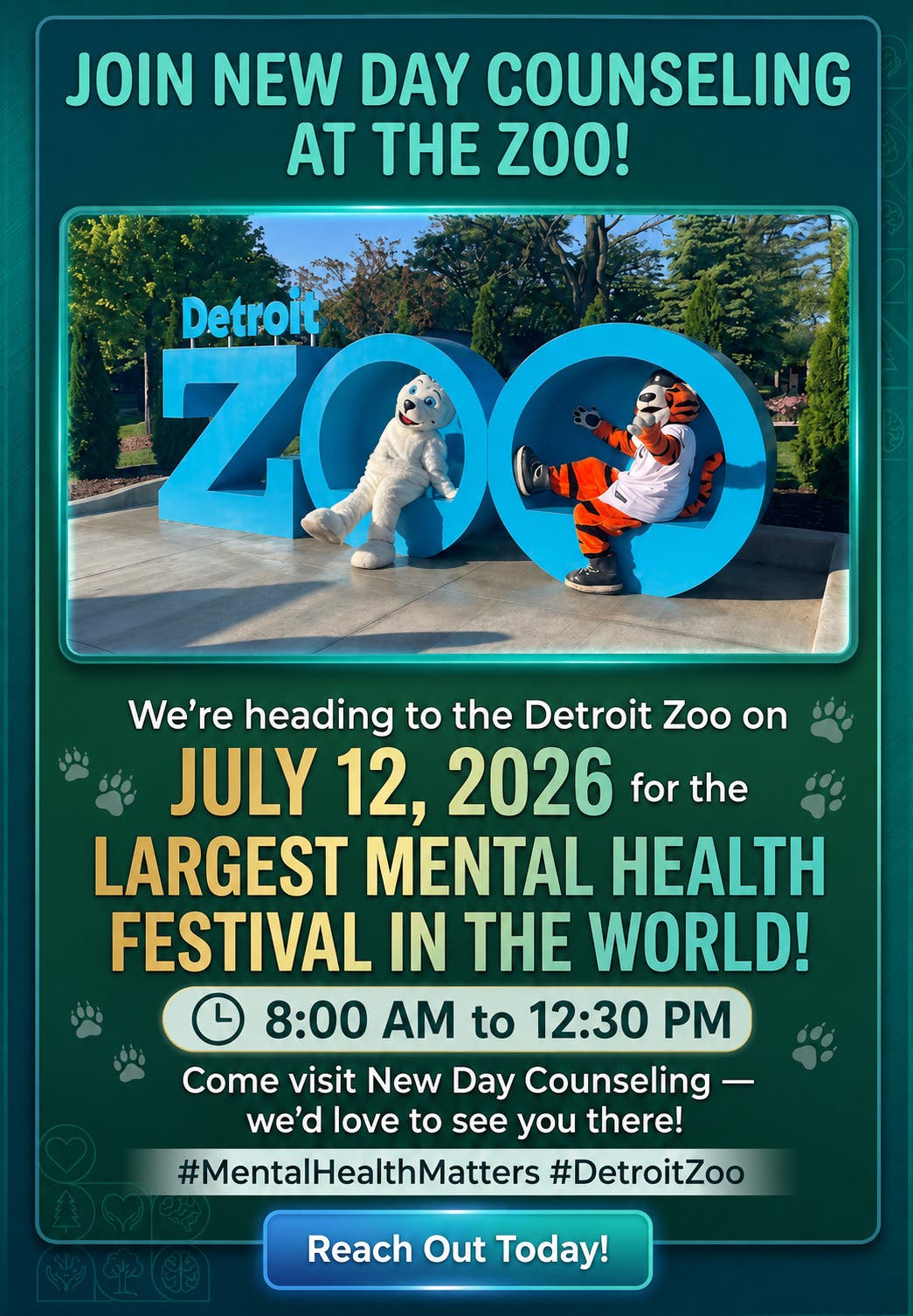 New Day Counseling at Detroit Zoo, Sunday, July 12, 2026