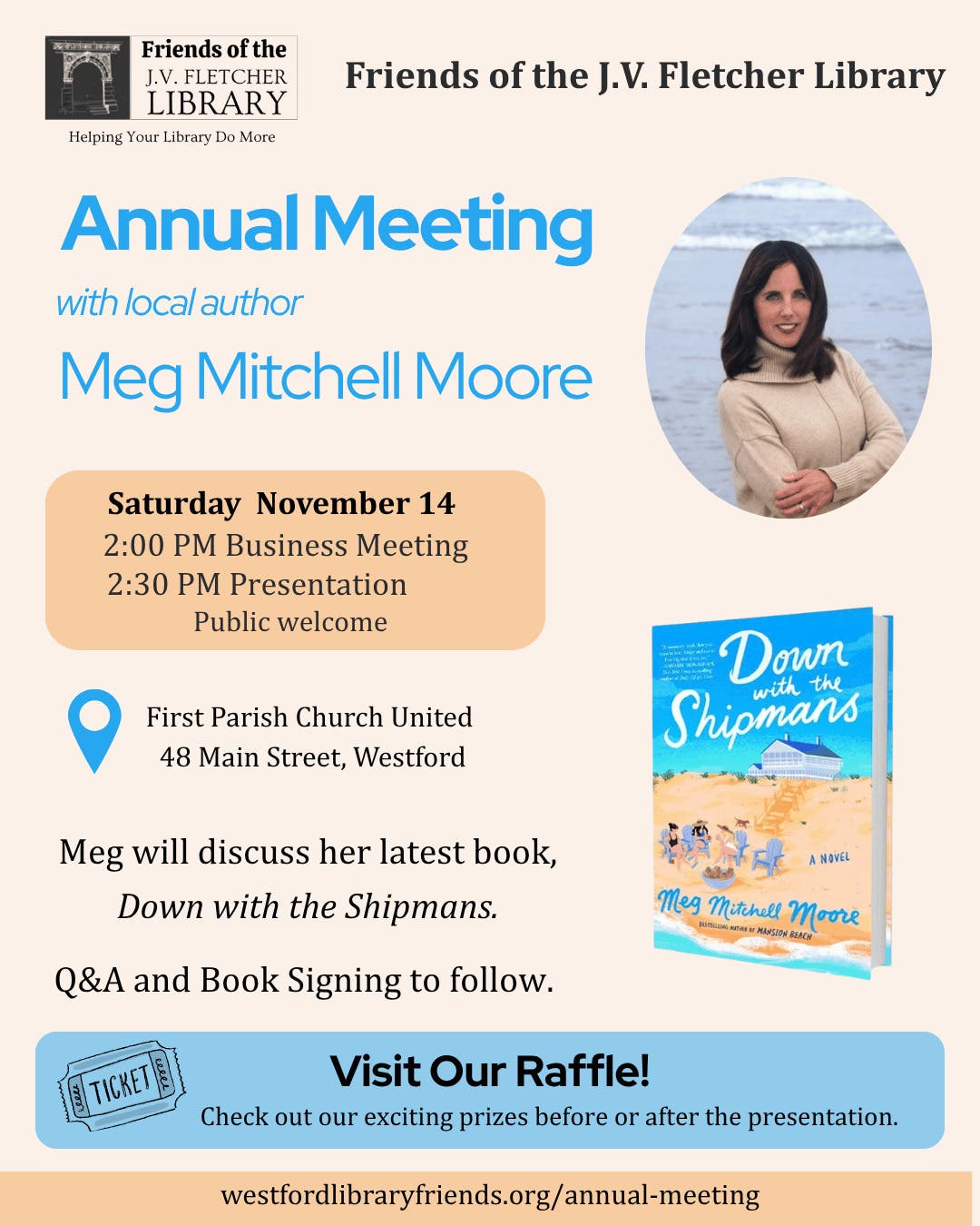 Annual Meeting with Author Meg Mitchell Moore
