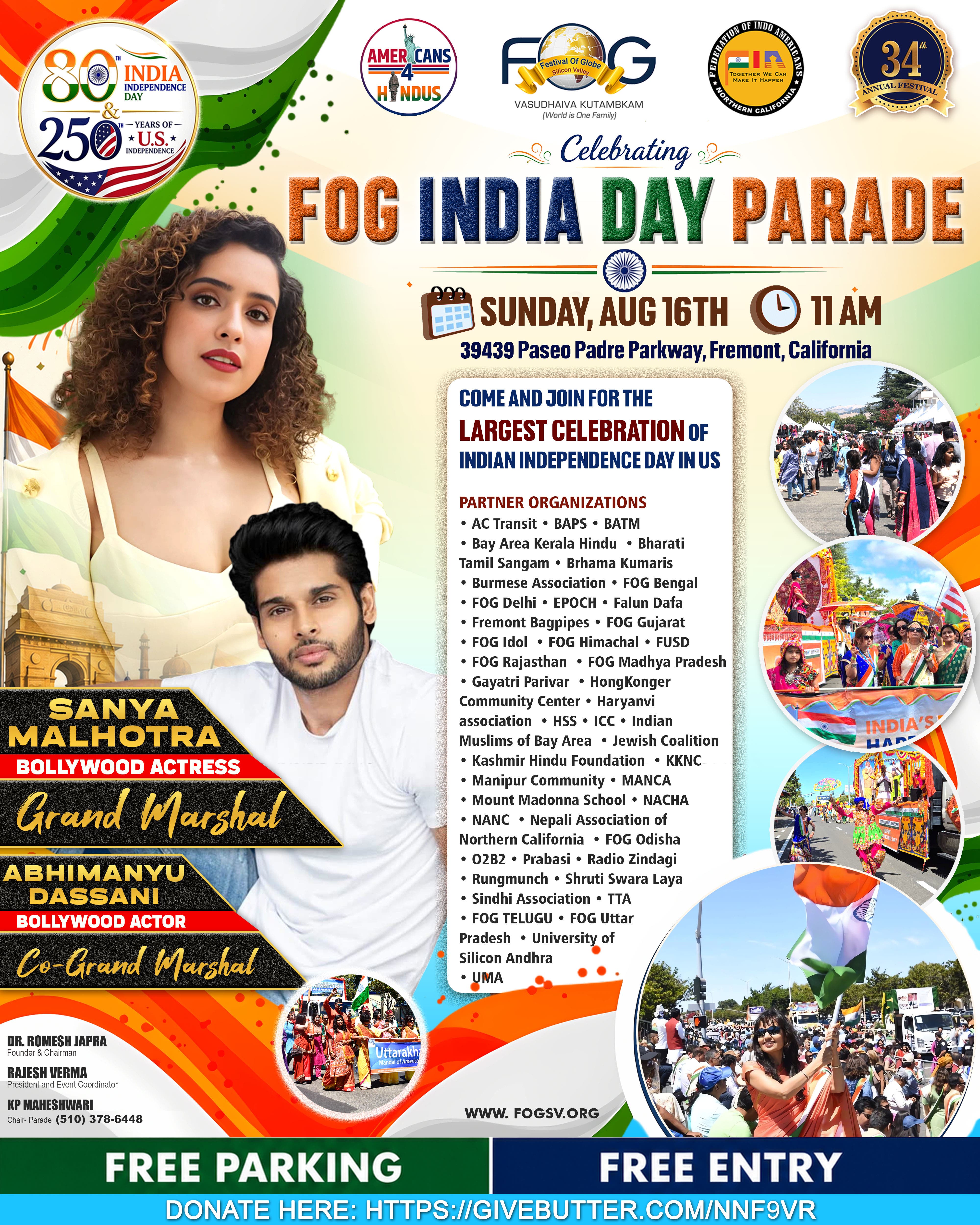 FOG India Day Parade 2026