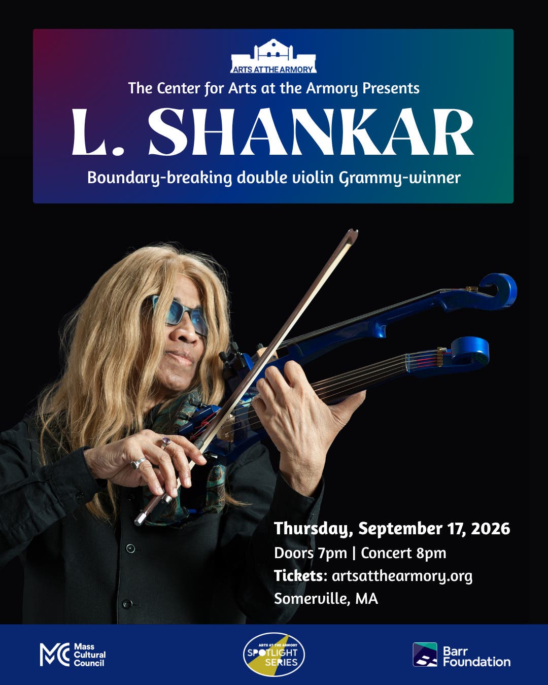Arts at the Armory Spotlight Series Presents L. Shankar