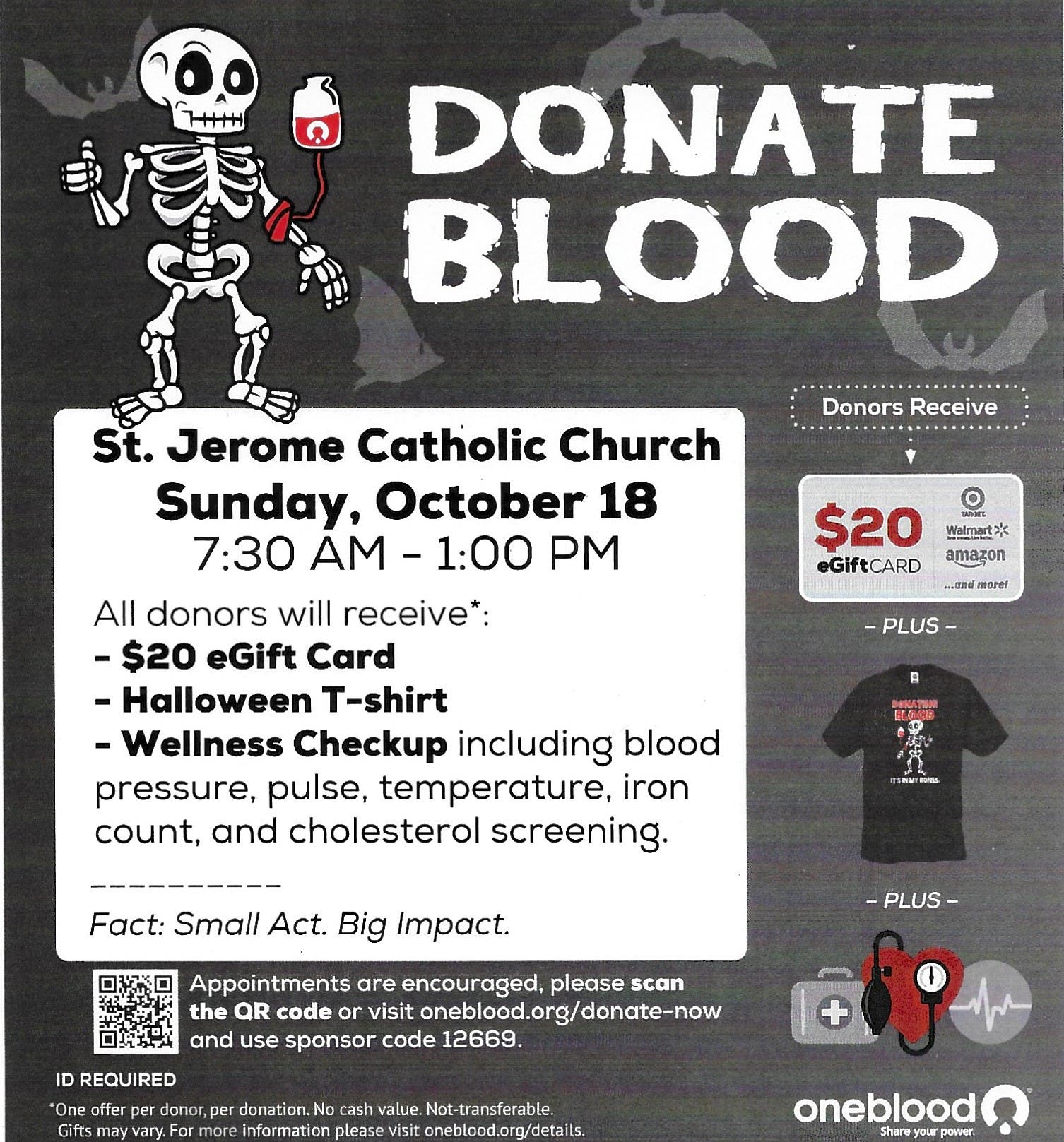 St Jerome Halloween Blood Drive