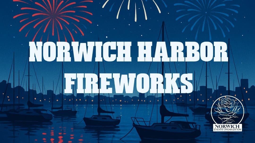 Norwich Harbor Fireworks, July 3, 2025