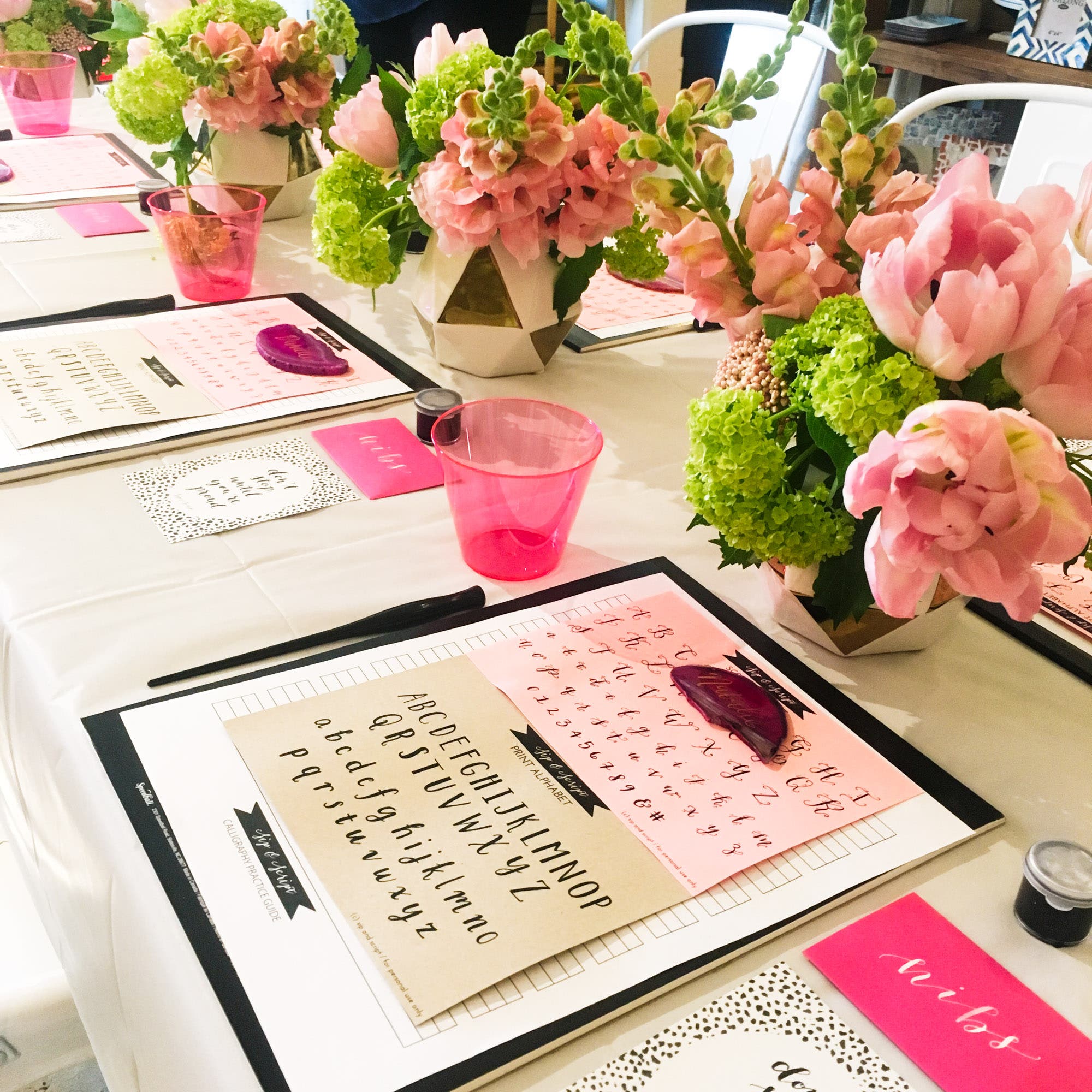 “Modern Calligraphy for Beginners” @ JB Duke Hotel Marketplace Bar 