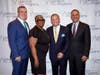 John Hamilton (left) with Spirit of Hope honorees Maggie Young, Trey Laird, and Gary Mendell