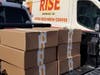 RISE partnered with Kelly's Four Plus, Muscle Up, and Zesty Z to create 30 care packages for healthcare and emergency response workers.