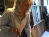 Lydia Viscardi at work in her studio in Newtown, CT