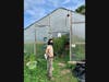 Green Village Initiatives Executive Director Eleanor (Ellie) Angerame stands before the Hoop House on GVI’s Reservoir Community Farm. GVI also manages 23 school gardens and 12 community gardens throughout the city of Bridgeport.