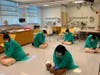 Socially-distant CNA students learn CPR at NCC.