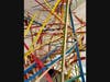 Detail of the artwork, comprised of nearly 300 painted boards and measuring 23 feet high by 22 feet wide.